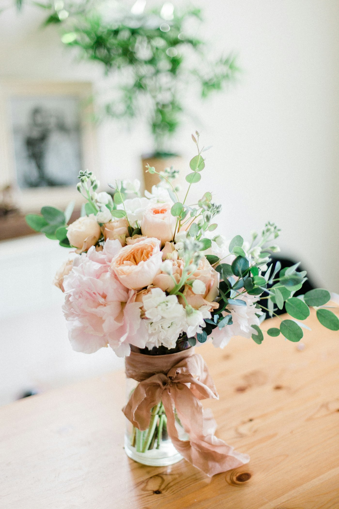 Bruidsboeket met verse bloemen